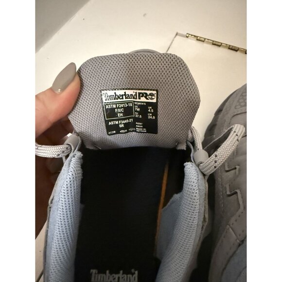 NEW Women's Timberland PRO Composite Toe Work Sneaker Gray Blue 7 Wide $125 [jb] - Picture 15 of 15